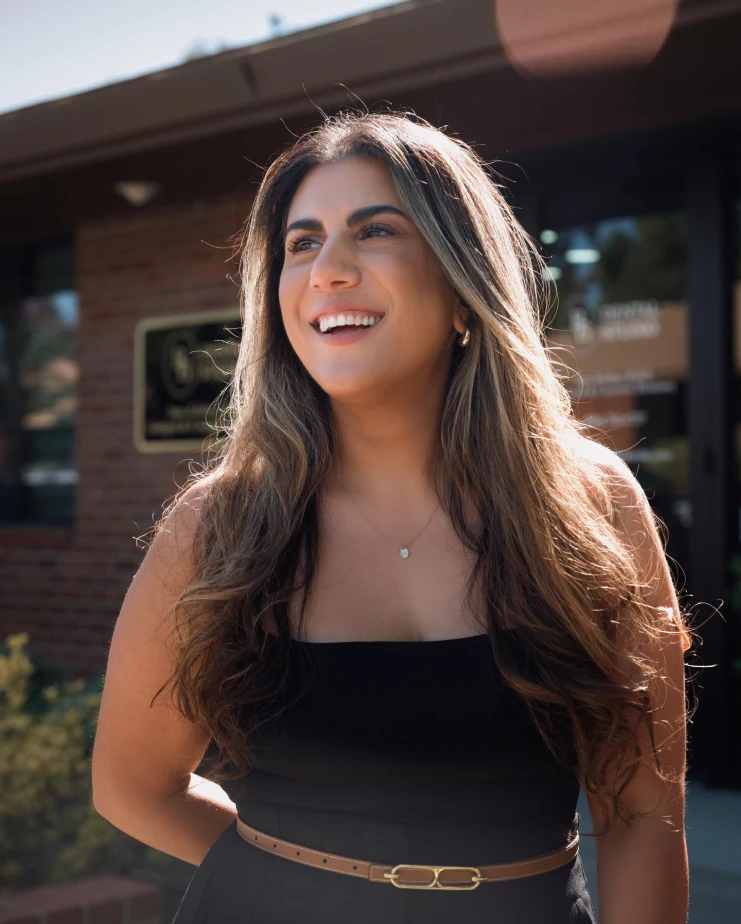 Dr. Zeidan standing in front of the practice